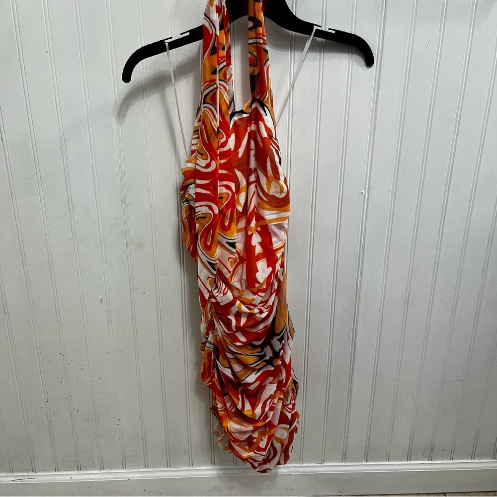 Princess Polly Orange Swirl Dress